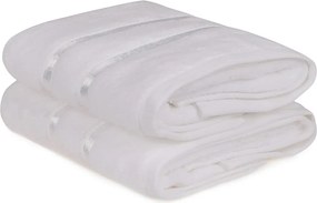 Súprava 2 bielych bavlnených uterákov Foutastic Dolce, 50 x 90 cm