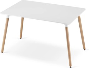 AKCIA Biely jedálenský stôl ADRIA 120x80 cm II. akosť
