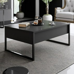 Konferenčný stolík Luxe Anthracite and Black