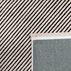DY Ružový pruhovaný koberec Diamond 01 Rozmer: 80x150 cm
