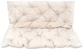 vidaXL Krémová podložka na záhradnú hojdačku 120 cm