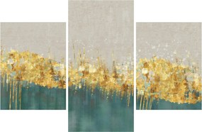Obraz - Textúra so zlatým dekorom (90x60 cm)