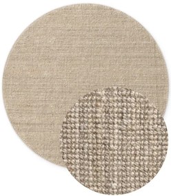 Koberec Hanse Home Bouclé Jaipur naturálny / béžový / biely kruh
