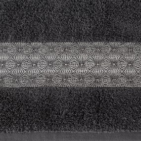 BAVLNENÝ UTERÁK MALIKA 70X140 CM SIVÁ