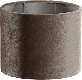 Tmavosivý okrúhly tienidlo z velúru 18/18/14