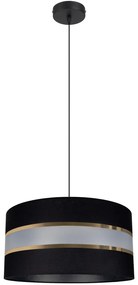 Luster na lanku CORAL 1xE27/60W/230V čierna