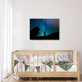 Sklenený obraz - Stretnutie pod hviezdami (70x50 cm)