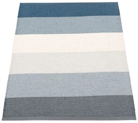 Modro-krémový vnútorný a vonkajší koberec 70x100 cm Molly Ocean Grey – Pappelina