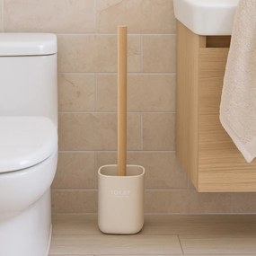 WC kefa Liso, béžová/s drevenými prvkami