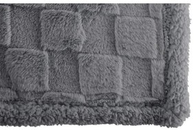 Sivá deka z mikroplyšu 150x200 cm Rava – Tiseco Home Studio