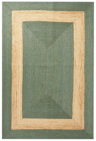 Jutový koberec 200 x 300 cm zelený KARAKUYU Beliani