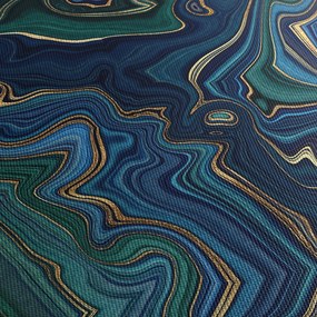 Obraz - Zeleno-modrý mramor (90x60 cm)