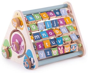 Bigjigs Toys trojboký aktívny hranol počty a abeceda so zvieratkami