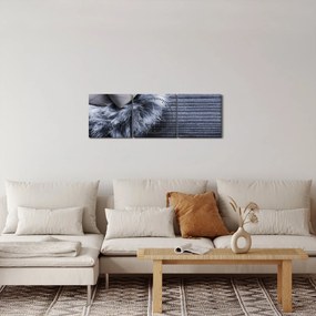 Obraz - Hniezdo lásky (s hodinami) (90x30 cm)