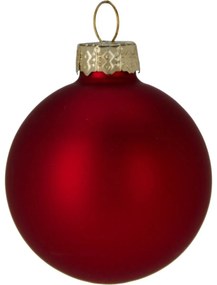 Súprava 16 ks vianočných ozdôb Crystal Harmony, červená, pr. 3,5 cm, sklo