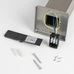 Brilagi - Vonkajšie svietidlo NOVA 1xE27/15W/230V 40 cm IP44 matný chróm