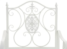 Kovová stolička Punjab s područkami - Biela