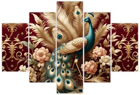 Obraz – Elegantný páv (150x105 cm)