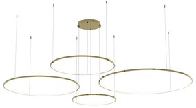 Závesné LED svietidlo Saturno, 4x LED 120w, 4000k, g