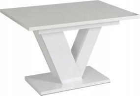 ROZKLADACÍ KUCHYNSKÝ STÔL BIELY 120-160 cm