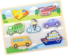 Puzzle na podložke Viga 44701 7 dielikov - transport