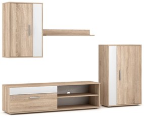 Obývací stěna Berno dub Sonoma/bílá