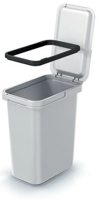 Závesný odpadkový kôš, 12 l, svetlo sivá