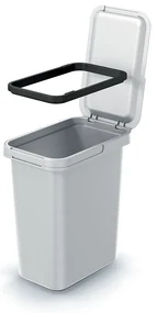 Závesný odpadkový kôš, 12 l, svetlo sivá