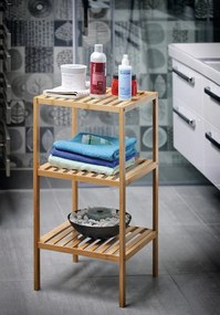 Aqualine Aqualine, BAMBUS odpadkový koš guľatý 5l, biela, BI007