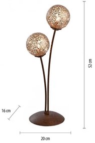 Paul Neuhaus 4032-48 - Stolná lampa GRETA 2xG9/40W/230V