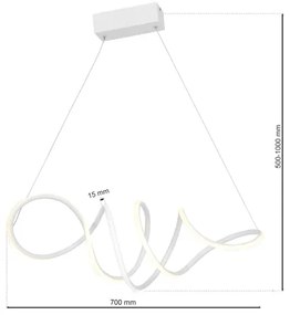 LED Luster na lanku LOCA LED/50W/230V