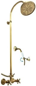 RAV SLEZÁK Morava sprchový systém s kohútikovou batériou stará mosadz mk181.5/3sm MK181.53SM