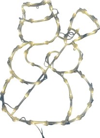 Vianočná LED dekorácia do okna - SNEHULIAK - 40 cm