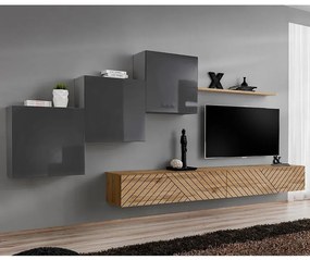 Obývacia Stena Switch X Line Grafit/Wotan