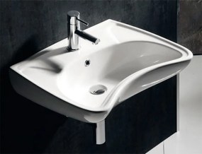 Isvea Isvea, HANDICAP keramické umývadlo pre telesne postihnutých, 59,5x45,6cm, biela (3001), 10TP60060