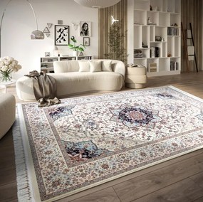 Koberec Villeroy & Boch Kollektion 1870 Etienne modrý / krémový