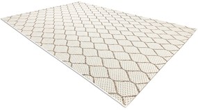 Šnúrkový koberec SIZAL BOHO 46211061 vzorovaný, béžový