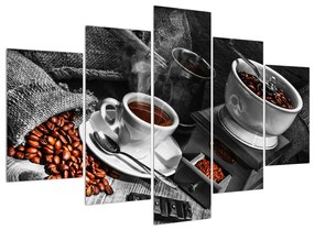 Obraz šálky kávy (150x105 cm)