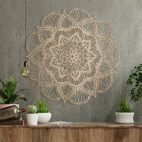 DUBLEZ | Vyrezávaná 3D Mandala - lotosový kvet