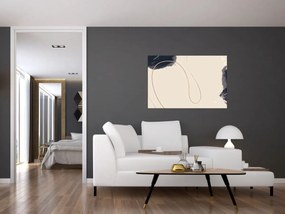 Obraz - Béžová abstrakcia (90x60 cm)