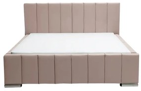 Čalúnená posteľ Sweet s matracom, roštom a úložným priestorom - Svetlo Ružová - šírka 120cm