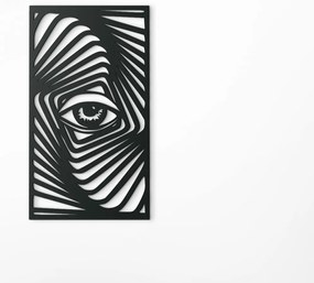 drevko Drevený obraz na stenu Zebrie oko Rozmer obrazu: 44,5 x 25 cm, Farba dekorácie: Čierna