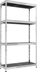 Outdoor sivý kovový regál, 180x100x38cm-4