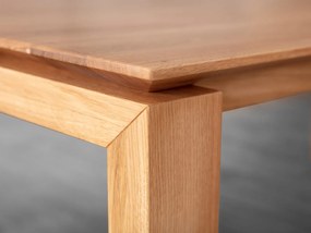Obdĺžnikový dubový stôl 90x180 cm Boston matný dub