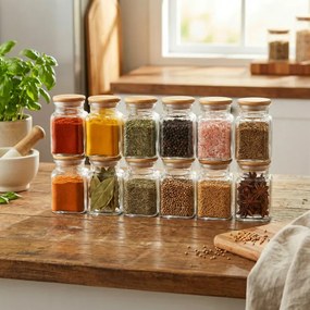 Sada koreničiek HIDALGO béžová (12 ks)