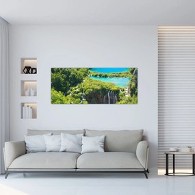 Obraz - Vodopády (120x50 cm)