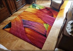 Moderný viacfarebný koberec Magic Ocean – živé vzory do interiéru Rozmer: 250x300 cm
