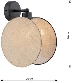 Nástenná lampa MOTIF 1xE14/10W/230V béžová