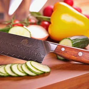 nůž Santoku 7" (175mm) Dellinger Rose-Wood Damascus