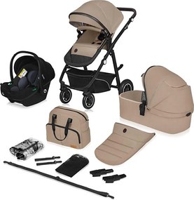Lionelo - Kombinovaný kočík 3v1 BIANKA béžovo-pieskový